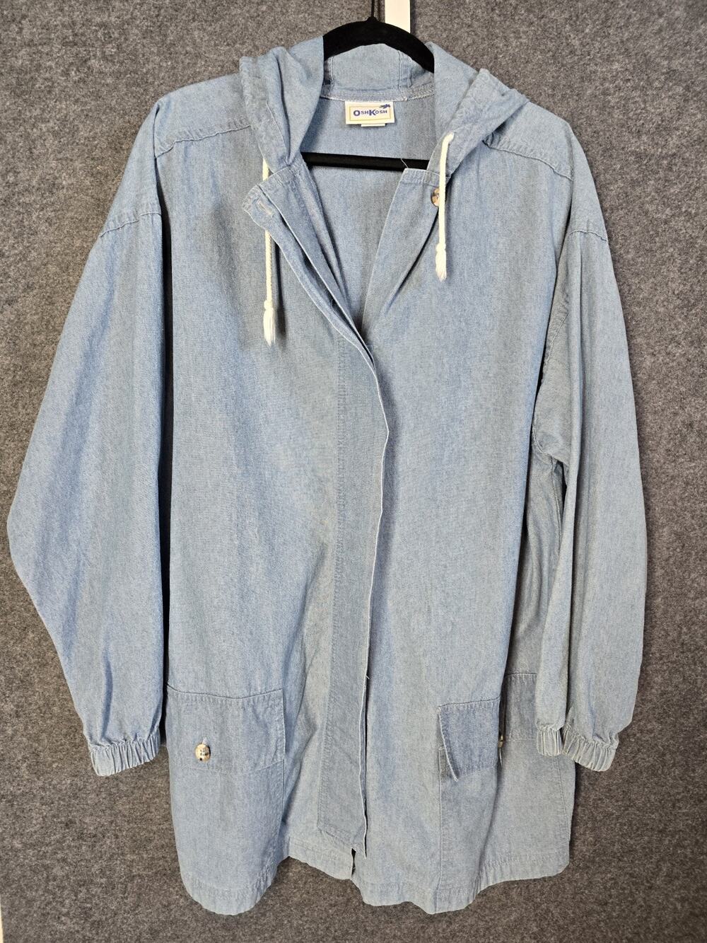 Vintage OshKosh Utility Jacket Hood Men's Large